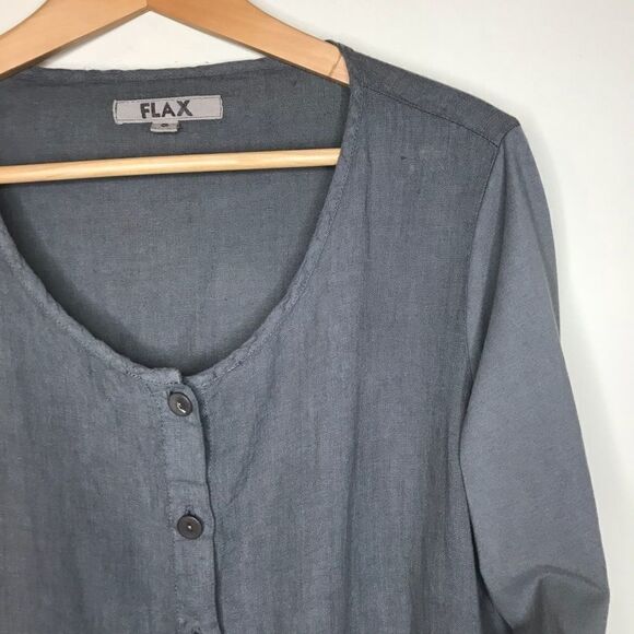 Flax Sz S Grey Top - Picture 1 of 7